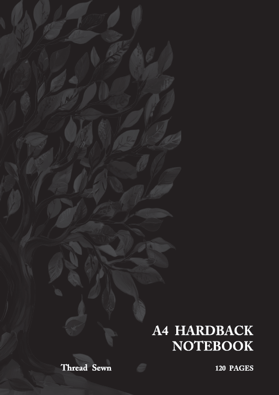Hardback A4 120pg Black BH-7038